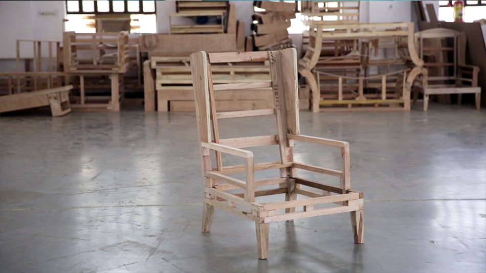 making of wingback chair