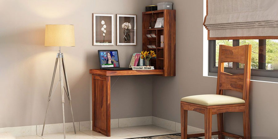 Corner Study Table Design