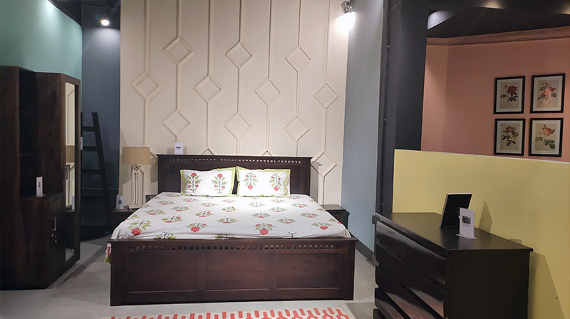 Bed Design at Furniture Store - Jaipur