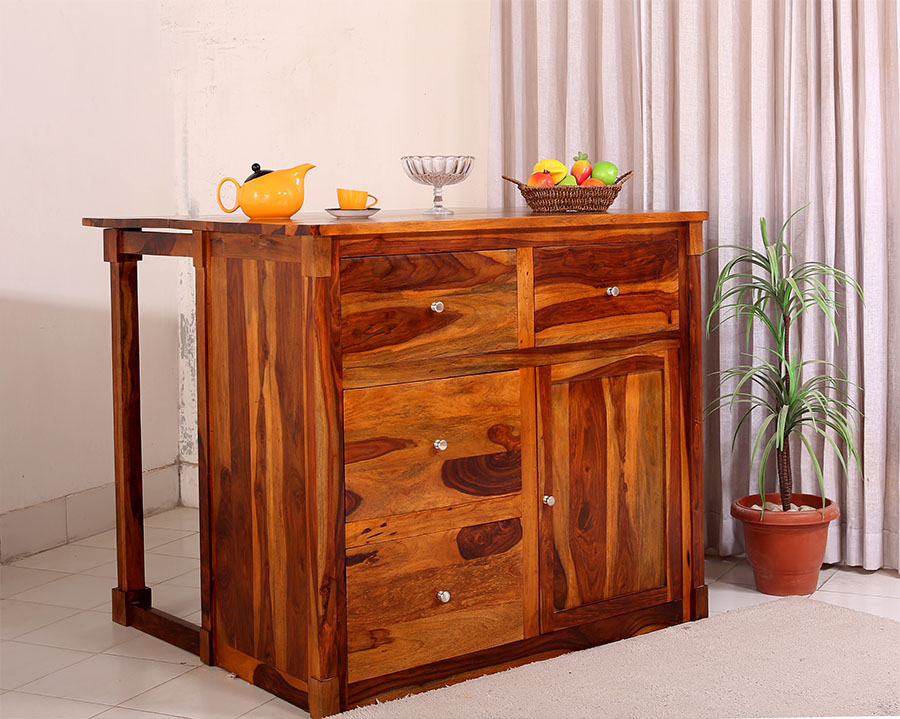 Kitchen island idea to utilize space smartly