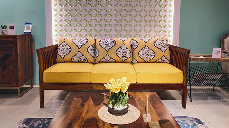 Wooden Sofa at Furniture Store - Jaipur