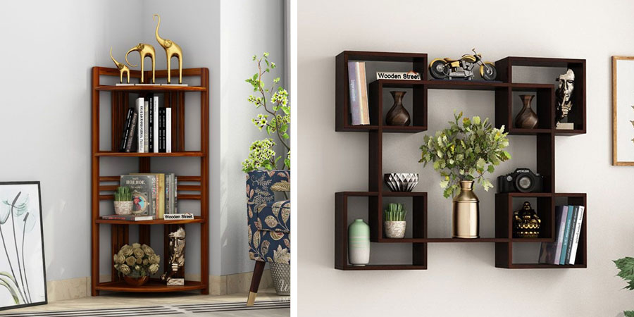 Squire Wall Shelf (Walnut Finish)
