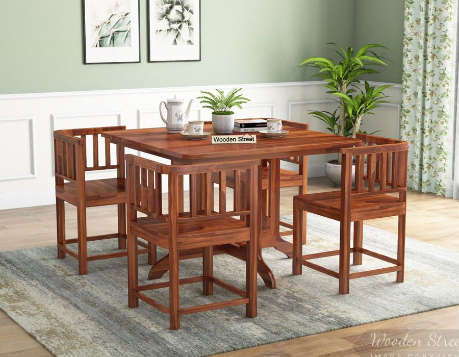 small living room with dining table