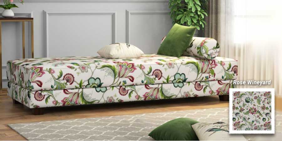 Printed Fabric Divan 