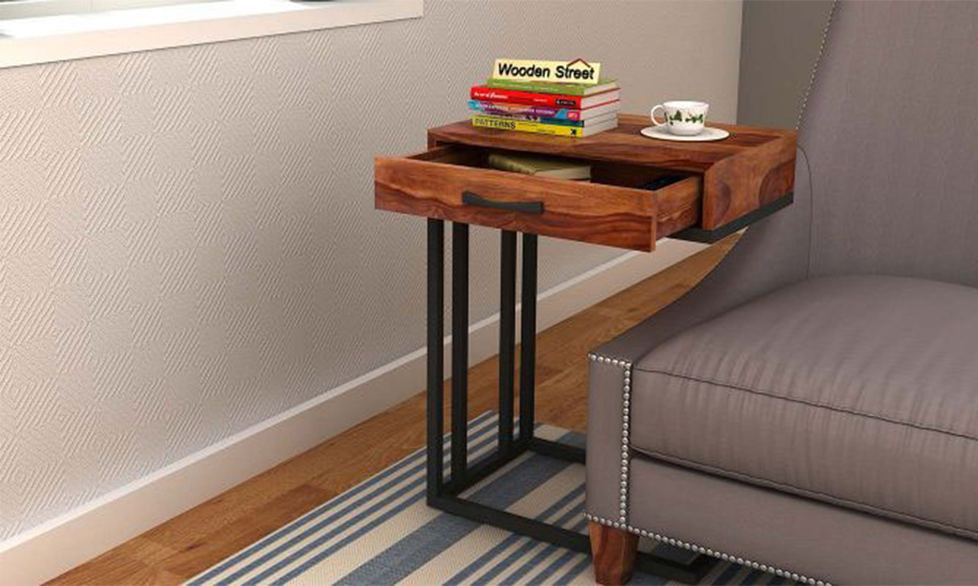 Side Tables for Living Room with Storage- Store in Style