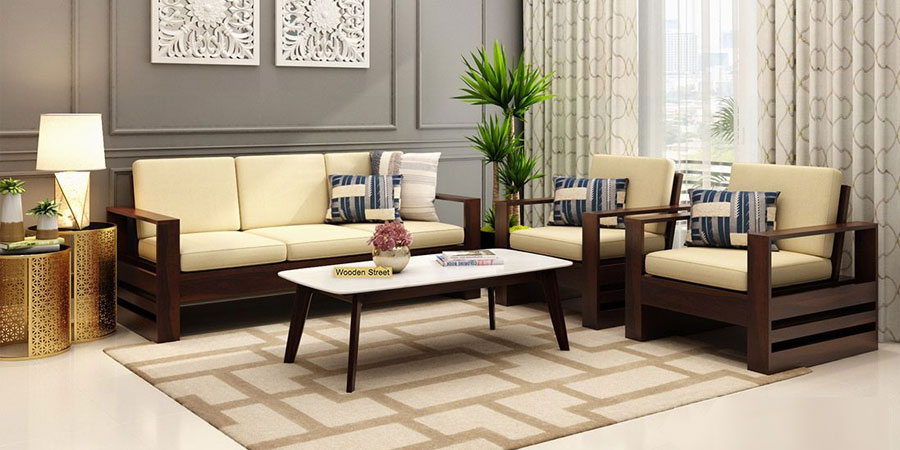 5 Seater Wooden Sofa set for diwali home decor