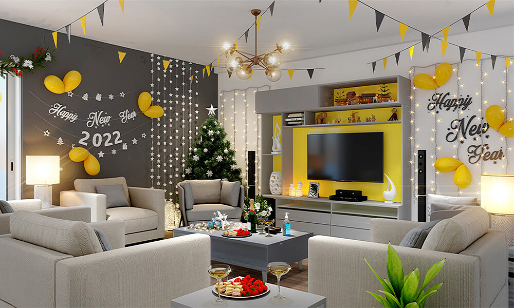 nul micro evolutie Welcome The Year 2022 in Style with 10 Best New Year Decoration Ideas for  Home