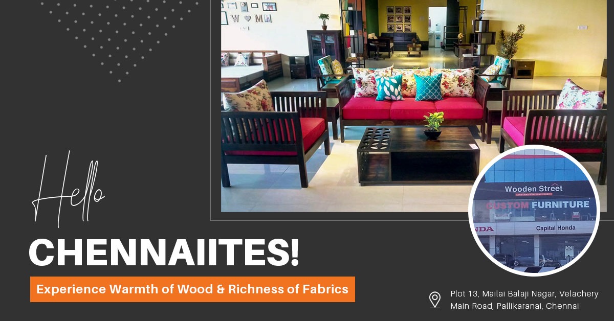 WoodenStreet Chennai Store: Experience the Warmth of Wood and Richness of Fabrics