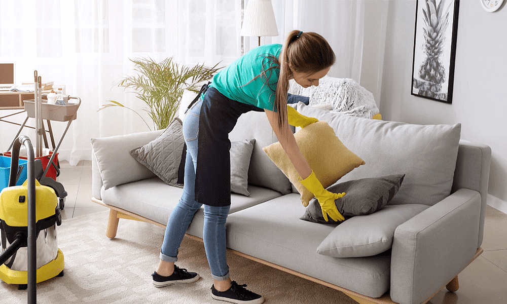 sofa cleaning at home