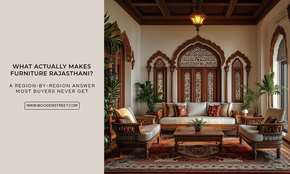 display of regional Rajasthani furniture styles