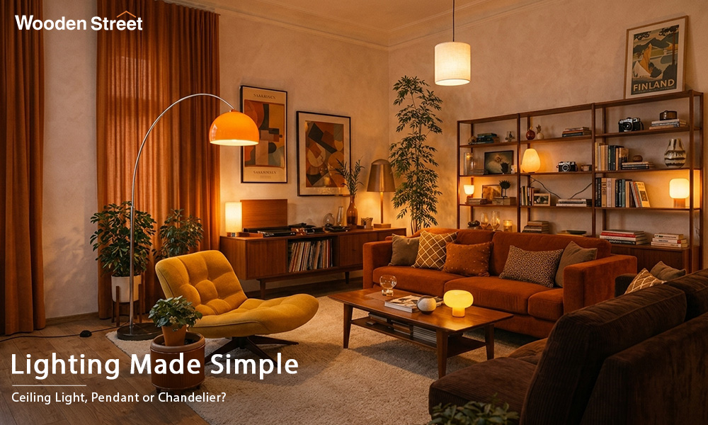 explaining different types of lights and fixtures